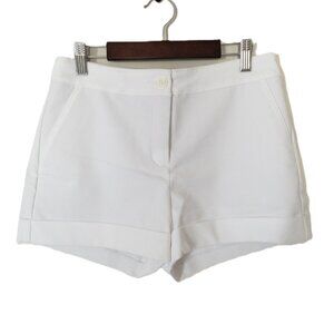 White Express Shorts Mid Rise Stretch Size 4